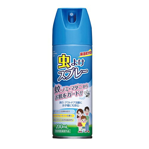 製品の特徴 ●お肌にやさしい湿潤剤配合（濃グリセリン）で、肌をしっとり保ちます 効果・効能 蚊、ブユ（ブヨ）、アブ、ノミ、イエダニ、マダニ、サシバエ、 トコジラミ（ナンキンムシ）、ヤマビルの忌避 用法・用量 1. 蚊、ブユ（ブヨ）、アブ、ノミ、イエダニ、マダニ、サシバエ、トコジラミ（ナンキンムシ）の忌避に使用する場合：腕・足などのお肌の露出部分には約15の距離からスプレーし、顔・首筋には、手のひらにスプレーしてお肌にぬってください。 2. ヤマビルの忌避に使用する場合：腕・足などのお肌の露出部分、履物や衣類には約15の距離からスプレーし、顔・首筋には、手のひらにスプレーしてお肌にぬってください。 年齢による使用の目安 12才以上・・・使用回数制限なし（適宜使用すること） 2才以上12才未満・・・・・・・・・・・・1日1〜3回 6ヵ月以上2才未満・・・・・・・・・・・・・1日1回 6ヵ月未満・・・・・・・・・・・・・使用しないこと ※子供（12才未満）に使用させる場合には、 　保護者等の指導監督の下で、上記の回数を目安に使用して下さい。 　なお、顔には使用しないでください。 成分・分量 有効成分　1缶（200ml）中 ディート15.1g（原液換算10％） 〈その他の成分〉 濃グリセリン、無水エタノール、LPG、香料 ※パッケージデザイン等が予告なく変更される場合もあります。 ※商品廃番・メーカー欠品など諸事情によりお届けできない場合がございます。 販売元：株式会社サイキョウ・ファーマ 所在地：〒136-0071 東京都江東区亀戸5-6-21 UIW9BLDG.5F お問い合わせ先 電話：0120-456-787 受付時間／平日10:00〜16:00 （土日祝除く） 広告文責：有限会社シンエイ 電話：077-545-0252