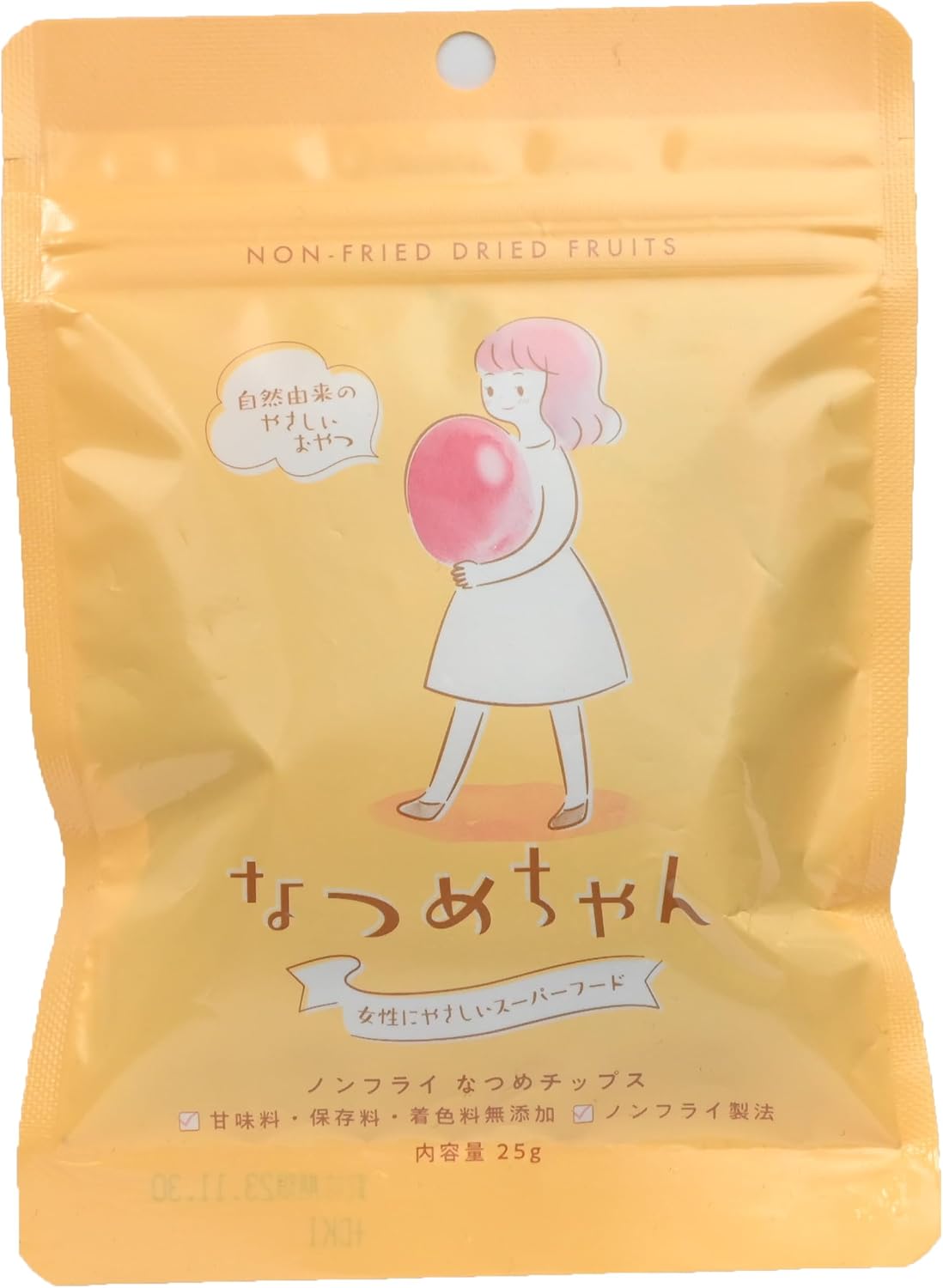 製品の特徴 ●樹に実ったまま乾燥したなつめをスライスし、ノンフライで仕上げました。 パリパリの食感と柔らかな食感のミックスをお楽しみいただけます。 女性の果実と言われるなつめは中国では昔から「1日3粒食べれば老い知らず」と言われており、現代ではスーパーフードとして注目されています。 葉酸、鉄分、ミネラルが豊富で女性にも嬉しい♪ もちろんお子様や男性でも。 【原材料】 なつめ(中国産) ※パッケージデザイン等が予告なく変更される場合もあります。 ※商品廃番・メーカー欠品など諸事情によりお届けできない場合がございます。 販売元：合同会社ディーパス 所在地：〒143-0016 東京都大田区大森北2丁目2−10 商品に関するお問い合わせ先 電話：0368202709 受付時間：10:00〜19:00（土・日・祝日・年末年始・夏季休暇等は除く） 広告文責：有限会社シンエイ 電話：077-545-0252