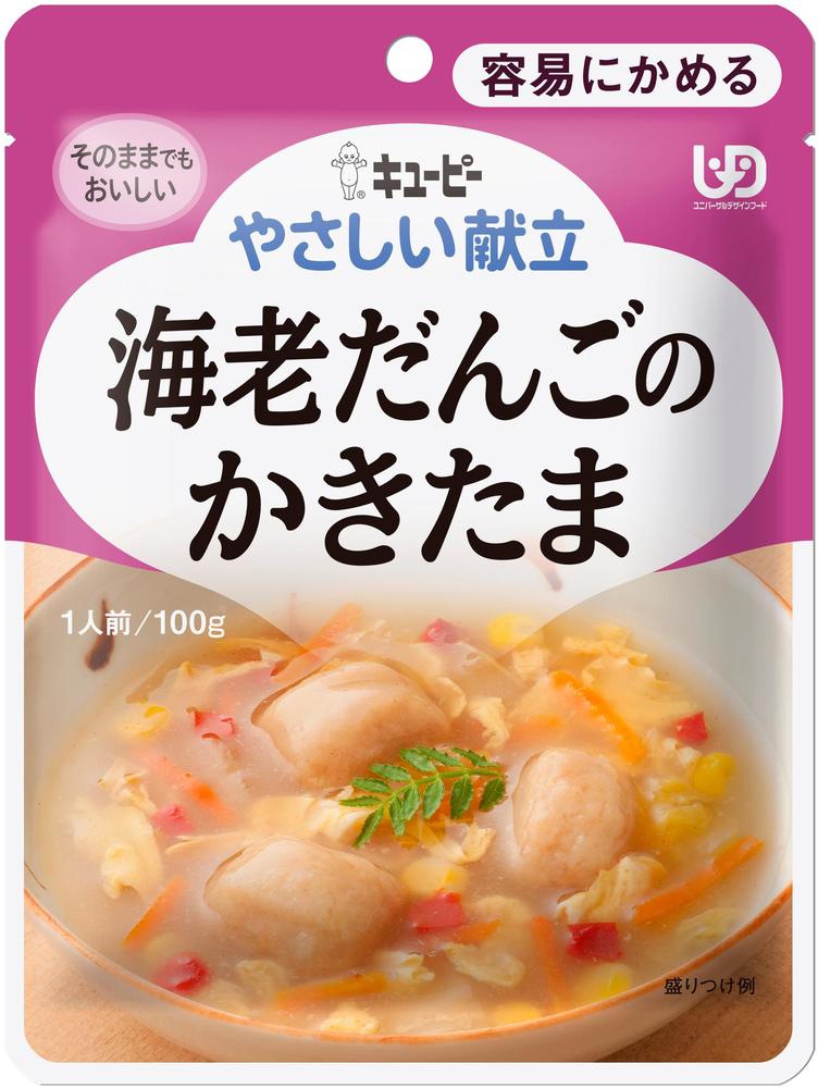 Rakuten - キユーピー やさしい献立 海老だんごのかきたま 100g