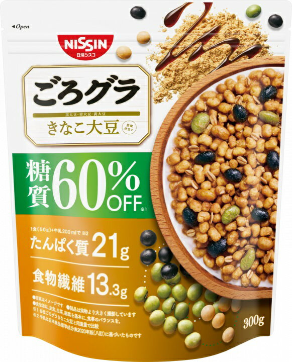 日清シスコ ごろグラ 糖質60％オフ きなこ大豆 300g