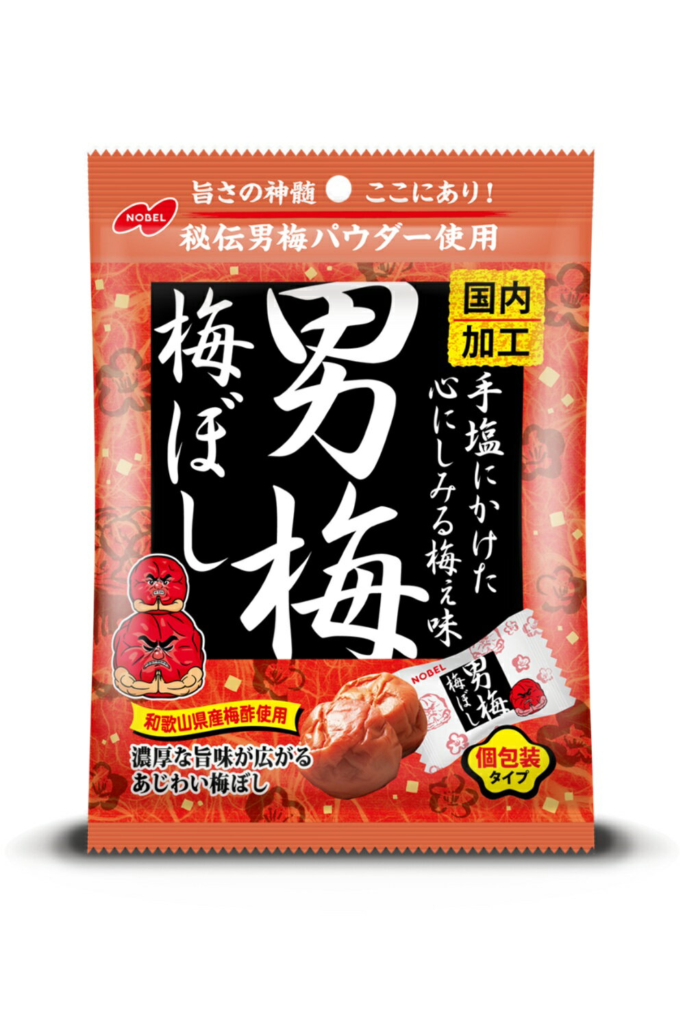 ノーベル製菓 男梅梅ぼし 52g