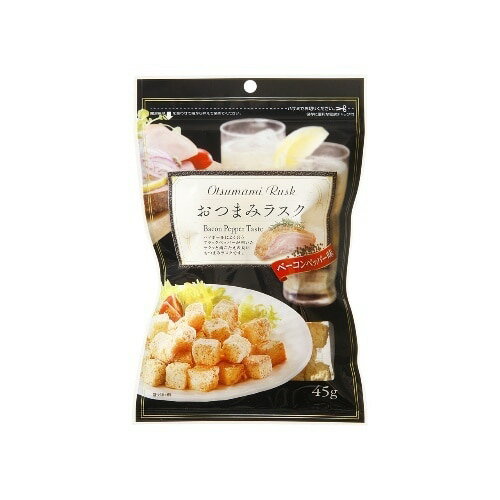 旭トラスト おつまみラスク ベーコンペッパー味 45g