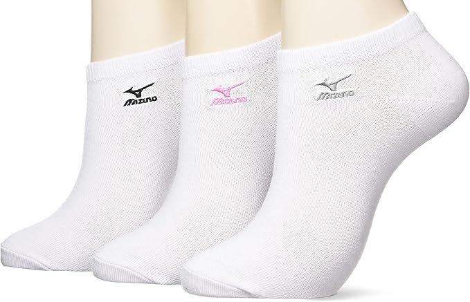 【オカモト】MIZUNO レディース ソックス スニーカー丈 ホワイト 23～25cm 3足組