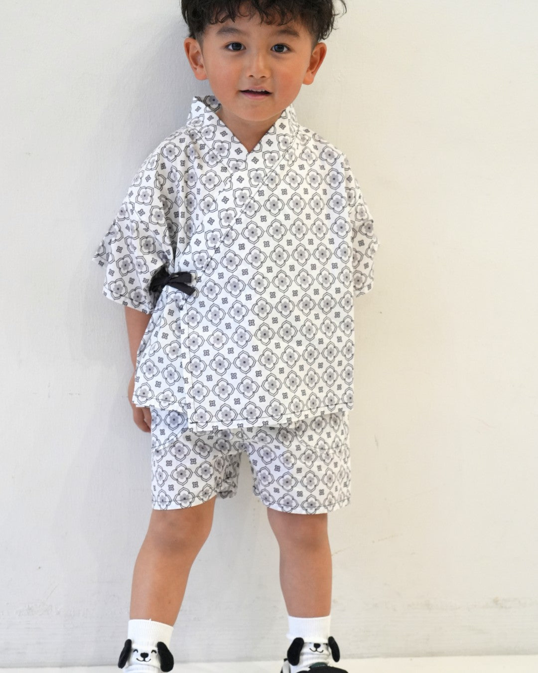 ベビー服 キッズ ヴィンテージ タイル コットン 80 90 100 コハナベビー