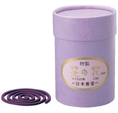 【香水香】日本香堂特製花の花すみれ徳用渦巻型20枚入