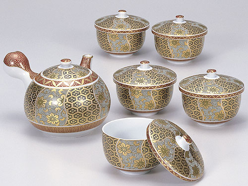 九谷焼飯碗　銀彩　夫婦茶碗　夫婦湯呑みのセット