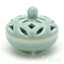 \GW限定!100円OFFクーポン/香炉 有田焼 青磁七宝 豆