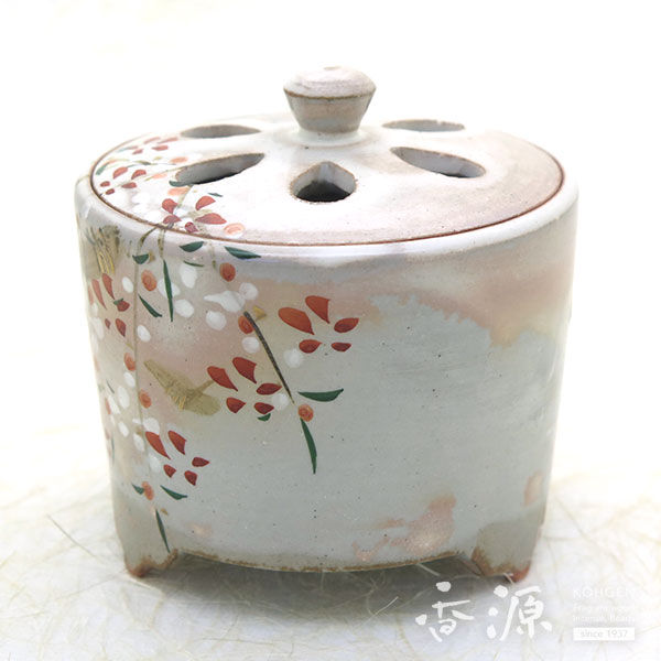 京焼・清水焼 香炉 乾山手（けんざんて） 桜 2