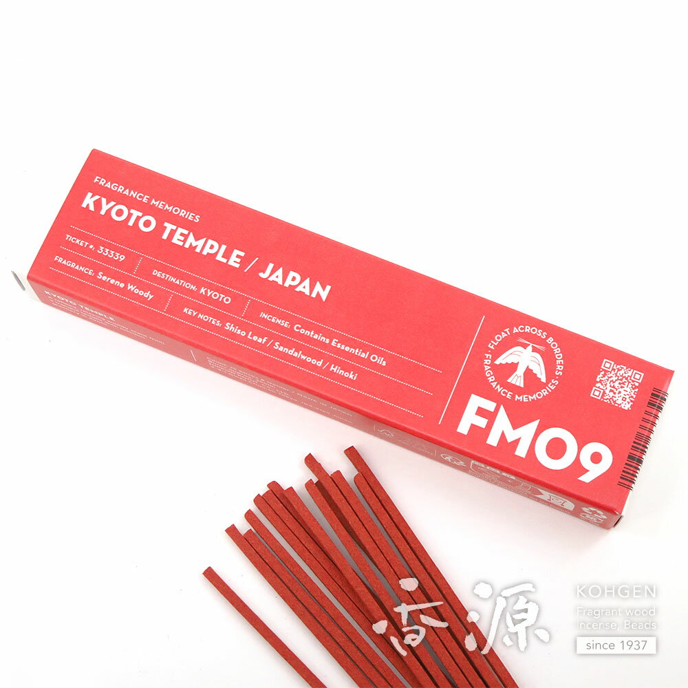 日本香堂のお香 FM 09 フレグランスメモリーズ キョウトテンプル 15本入