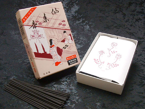 \最大1000円OFF!お買い物マラソン/孔官堂のお線香 新仙年香 ミニ寸