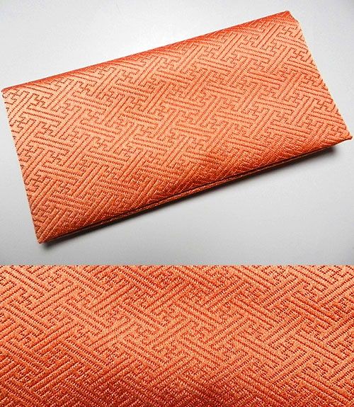 \最大7%OFF《BLACK FRIDAY》/おじゅず袋 ひふみ 紗綾柄 レンガ