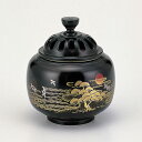 \GW限定!100円OFFクーポン/高岡銅器 香炉 玉胴型香炉 日ノ出松 蒔絵