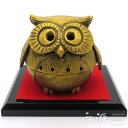 \GW限定!100円OFFクーポン/高岡銅器 香炉 ふくろう君 金