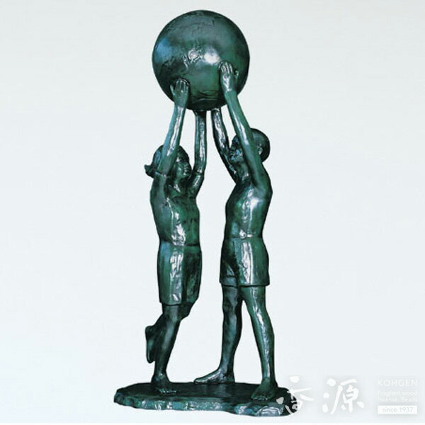 \最大7%OFF《BLACK FRIDAY》/高岡銅器 大型ブロンズ像 大望の像 48号 銅製 般若純一郎作