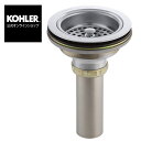 【公式】 KOHLER コーラー デュオストレーナ Duostrainer キッチン 排水金具 ストレーナー テールピースあり 正規輸入品 クローム シルバー ...