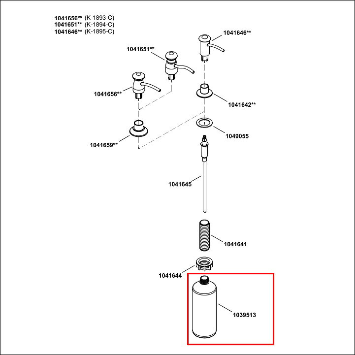 �ڸ����� KOHLER �����顼 ����͢���� ������ ������ �����ץǥ����ڥ󥵡� �ܥȥ� K-1039513 | �� �ѡ��� ��괹�� ���� ����
