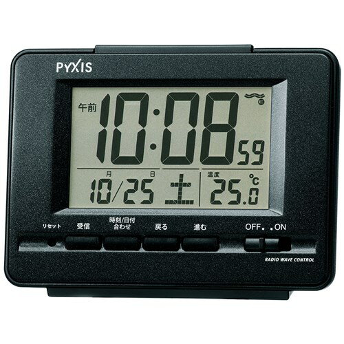 セイコー ピクシス電波目覚まし NR535K黒メタリック セイコー ピクシス電波目覚まし NR535K黒メタリック