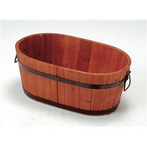 コーナン オリジナル 杉製楕円形プランター　S