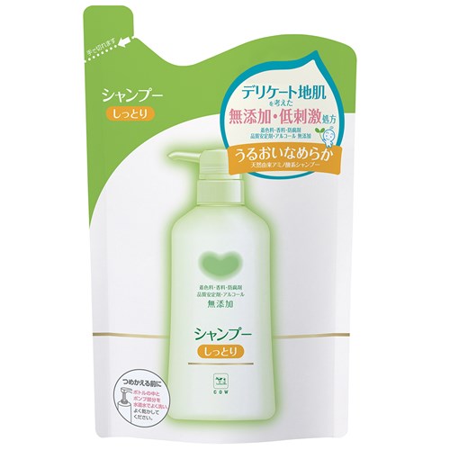 牛乳石鹸共進社 カウブランド無添加シャンプー　しっとり詰替用　380ml