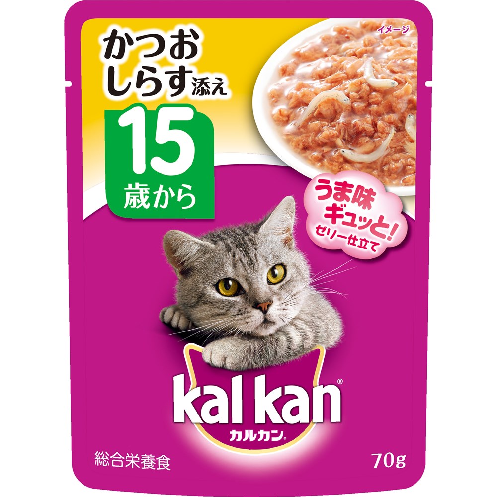 マース カルカンウィスカス 味わいセレクト 15歳から かつお　しらす添え70g【ラッキーシール対応】