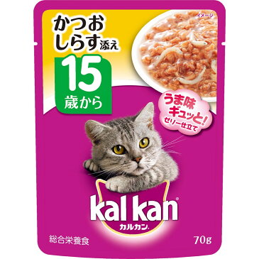 マース カルカンウィスカス 味わいセレクト 15歳から かつお　しらす添え70g【ラッキーシール対応】