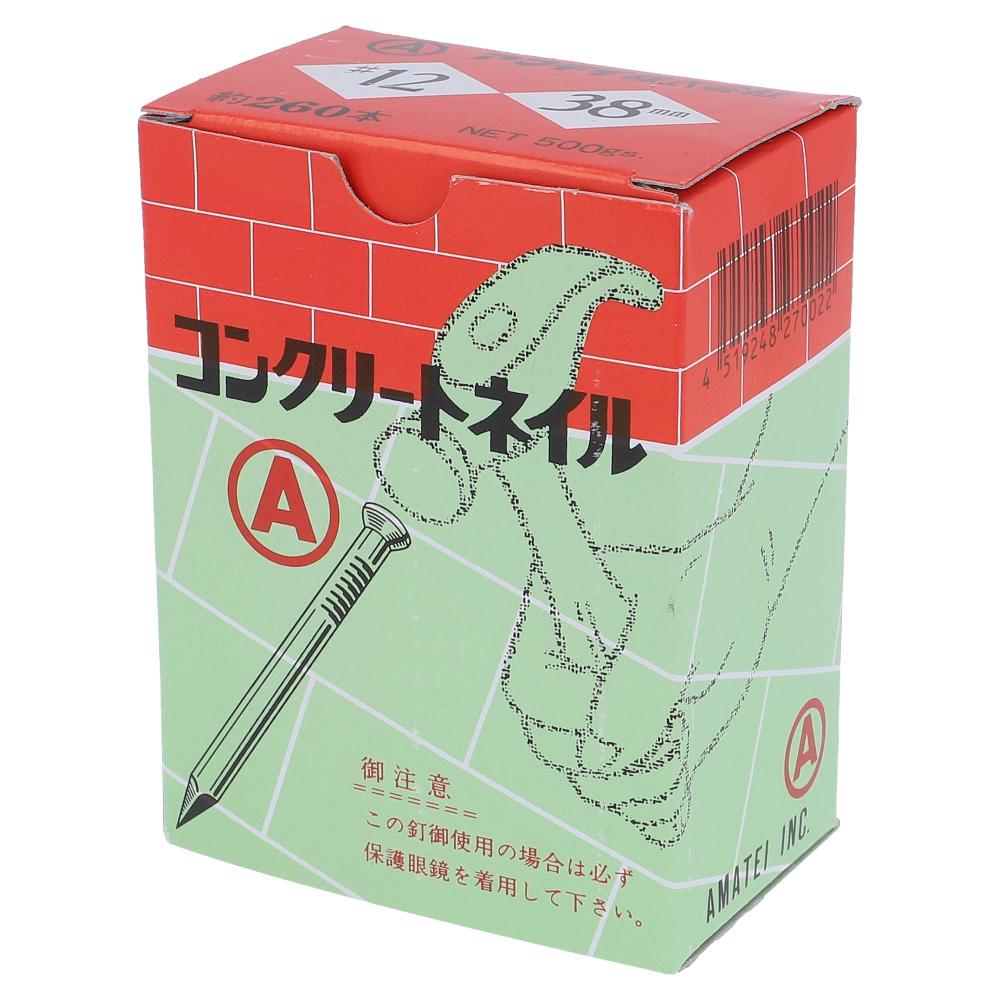 アマテイ コンクリート釘500g入　12×3812×38