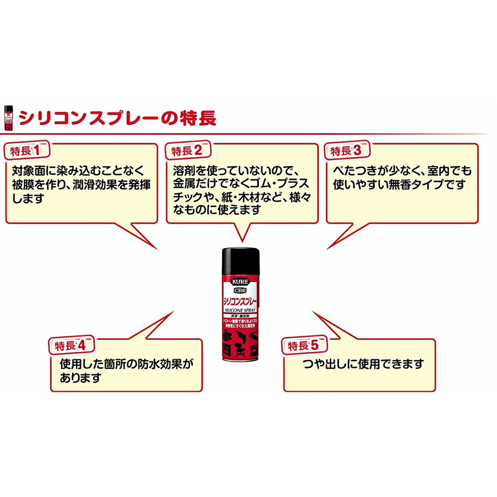 ≪あす楽対応≫KURE（呉工業） シリコンスプレー 420ml 1046