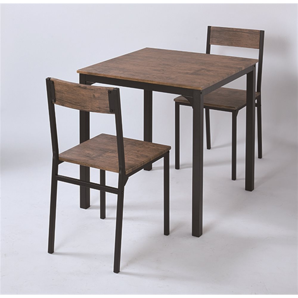 ダイニング 食卓 テーブル チェア セット キッチン リビング コーナン オリジナル LIFELEX 2人掛け用テーブル＆チェア3点セットブラウン/ブラック - 通販 | 家具とインテリアの
