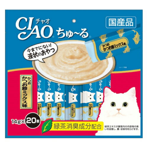 いなばペットフード いなばP　チャオ　ちゅ～る徳用かつお節　ミックス味　20P