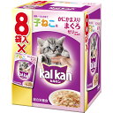 マースジャパンリミテッド カルカン　パウチ　12ヵ月までの子ねこ用　かにかま入りまぐろ　70g　8袋パック幅100mm×高さ125mm×奥行91mm