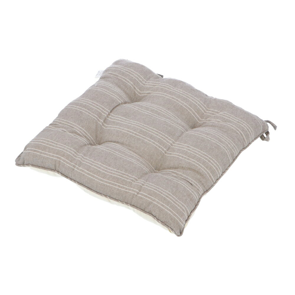 コーナン オリジナル LIFELEX シートクッション　ストラプス　ブラウン　約43×43cm