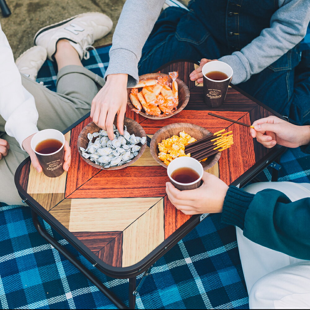 コーナン オリジナル 折畳式 アルミローテーブル ブラウン 幅60X奥行60X高さ25cm 重量2.5kg 耐荷重10kgブラウン大通販格安セール情報 楽天 通販