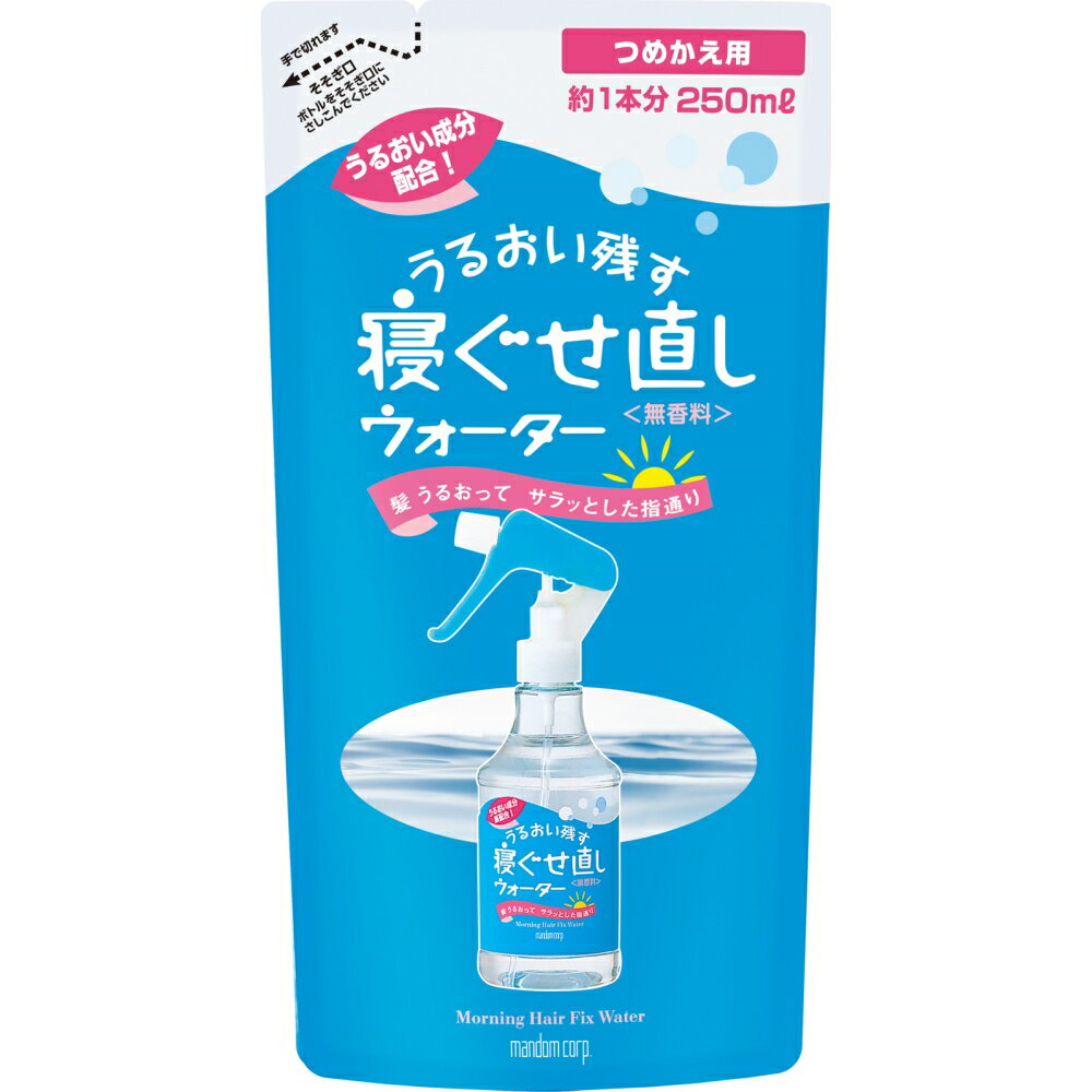 マンダム 寝ぐせ直しウォーターつめかえ用 250ml約高さ205×幅105×奥60（mm）