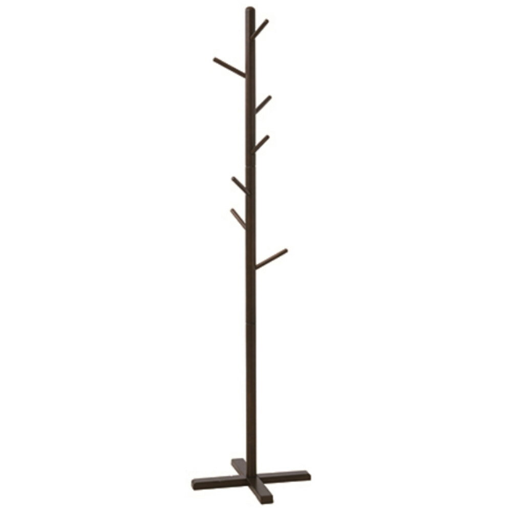 コーナン オリジナル　ポールハンガー　ダークブラウン 約幅45X奥行45X高さ180cm