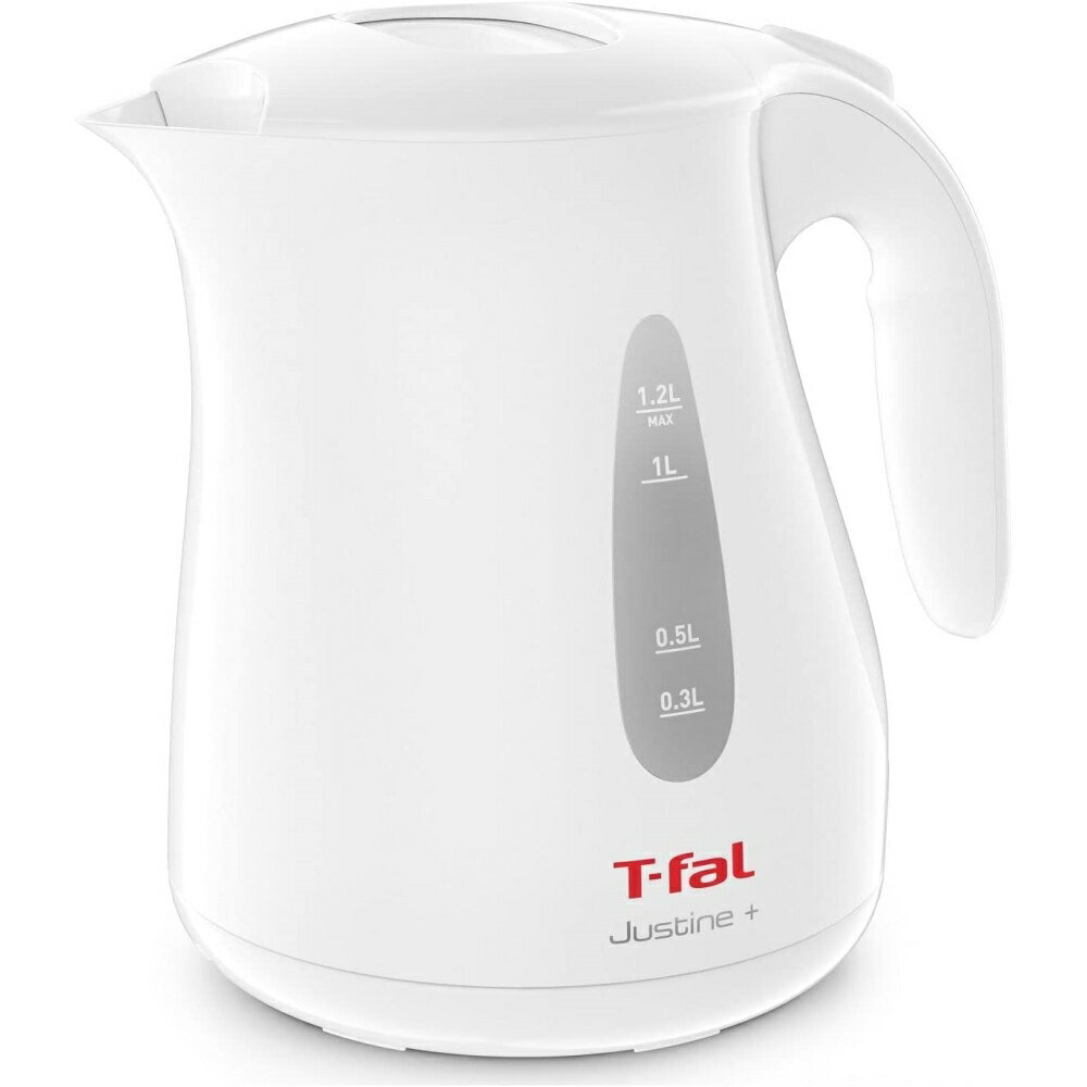 ティファール ジャスティン ≪あす楽対応≫ティファール(T-fal) 電気ケトル ジャスティンプラス ホワイト　KO4901JP(約)幅21.5×奥行16.0×高さ21.0cm