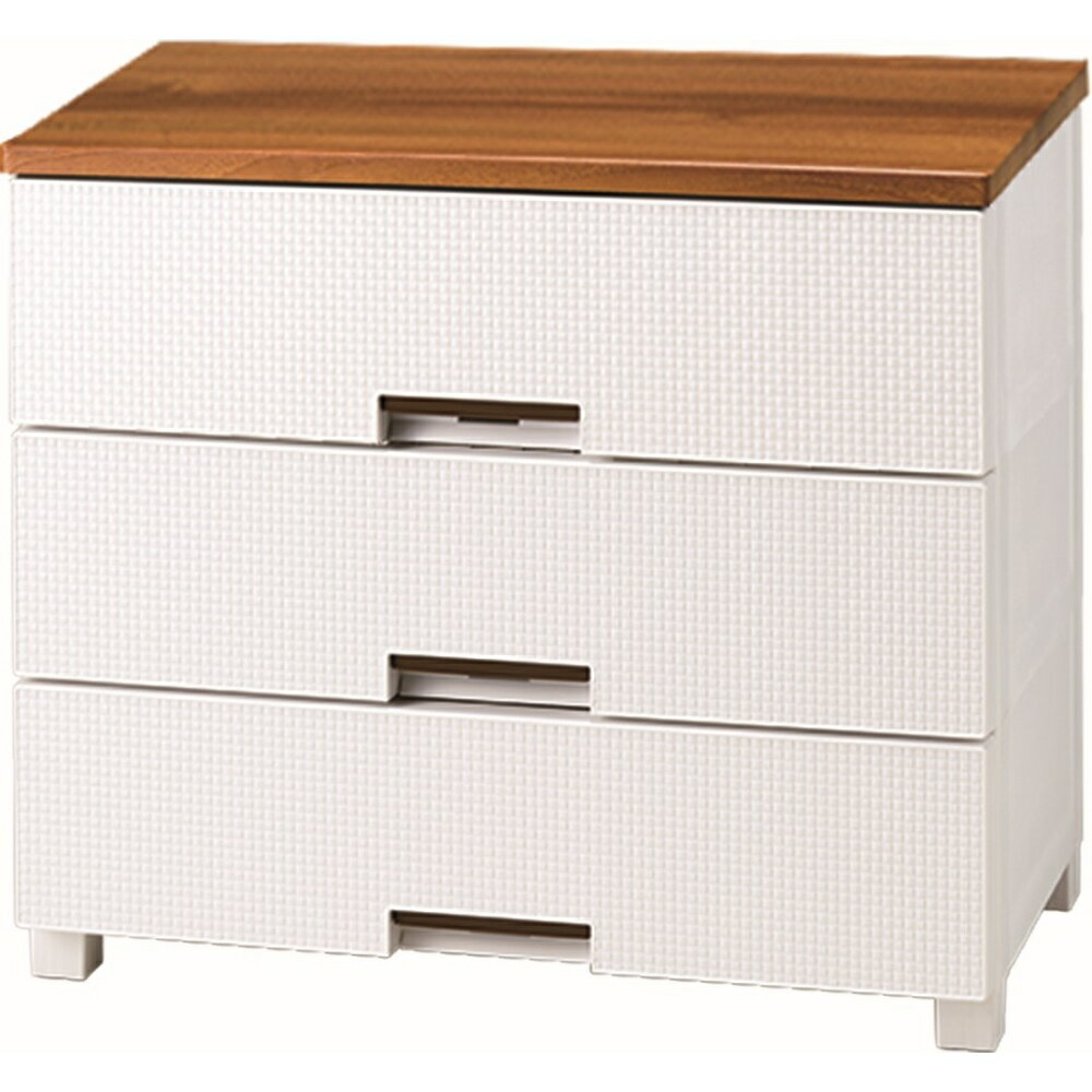 【メーカー直送】チェスト タンス 天馬（tenma) フィッツプラス メッシュ 3段 ホワイト FM7503