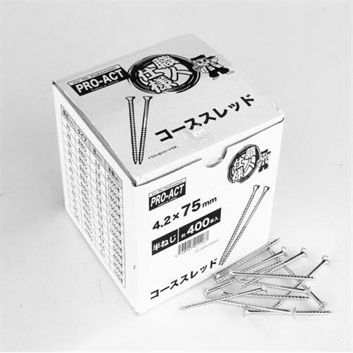 コーナンオリジナル コーススレッド半ネジ 4．2×75mm箱