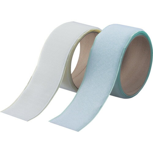 【メーカー直送T】トラスコ中山(TRUSCO)　マジックテープセット　裏面粘着　幅50mmX長さ1m　白　TDP-MTS