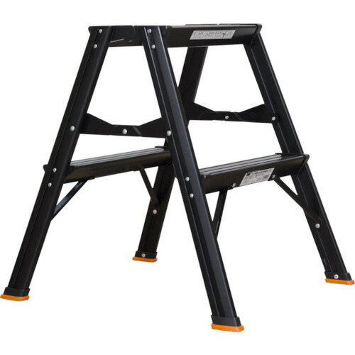 【メーカー直送T】トラスコ中山(TRUSCO) アルミ製踏台 2段 高強度型 黒 TSAF-2-BK