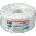 【8/25(月)限定 抽選で最大100%ポイントバック 要エントリー】【メーカー直送T】トラスコ中山(TRUSCO) ナイロンロープ 3つ打 線径6mmX長さ3...