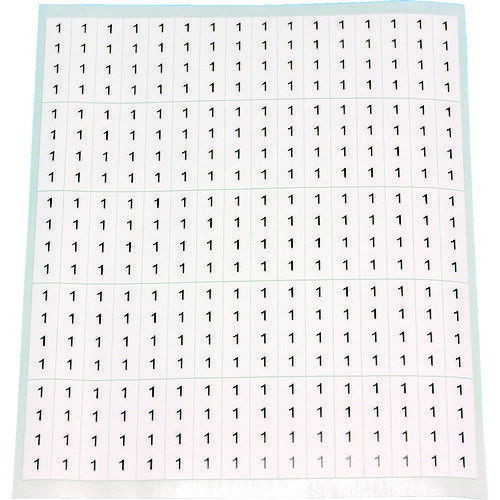 【2/20(木)限定 抽選で最大100%ポイントバック 要エントリー】【メーカー直送T】TRUSCO　ケーブル用ラベル　「1」　10枚入（1シート80個） CAL1