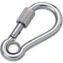 【メーカー直送T】水本 ステンレス 環付スナップフックNA型(リング付) 線径5mm 長さ53mm(1個入) B2792