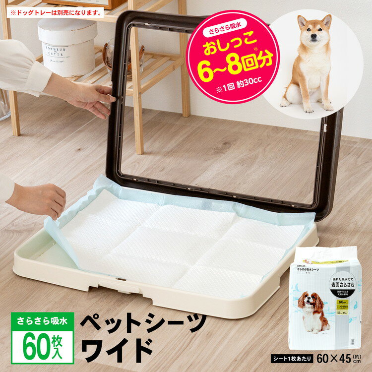 コーナンオリジナルLIFELEX さらさら吸水シーツワイド 60枚 （吸収の目安：おしっこ8〜10回） 厚型
