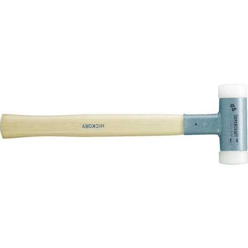 【メーカー直送T】ハルダー　スーパークラフトハンマー　ヒッコリー製ハンドル付ナイロン（白）　頭径33366.030