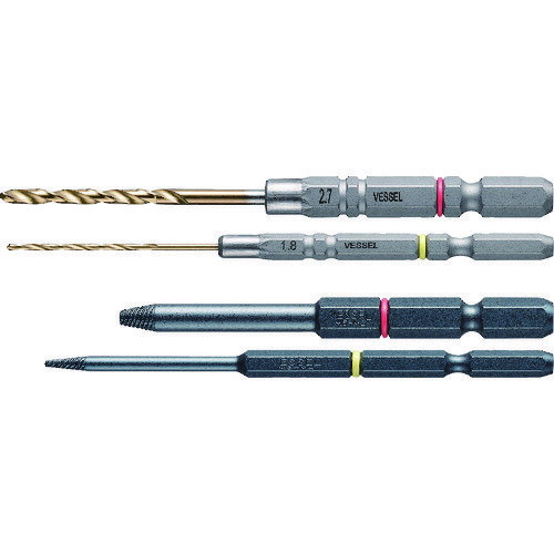 【メーカー直送T】ベッセル　ネジはずしビットスリム　M3〜M6　ステンレスネジ対応　NEJ−45 NEJ45