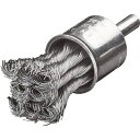 【メーカー直送T】LESSMANN 軸付ノット型エンドブラシ Φ22 高張度鋼線 0.50 454298