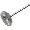 【メーカー直送T】LESSMANN 軸付ミニチュアブラシ 平型 Φ22 410323