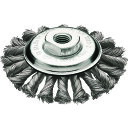 【メーカー直送T】LESSMANN 左右逆ノットベベルブラシ Φ115 高張度鋼線 線径0.5 47225WJP