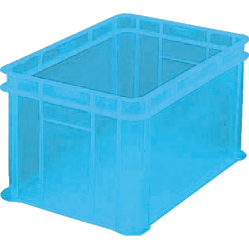 【メーカー直送T】トラスコ中山(TRUSCO)　S型透明コンテナ　54L　透明ブルー　S54B