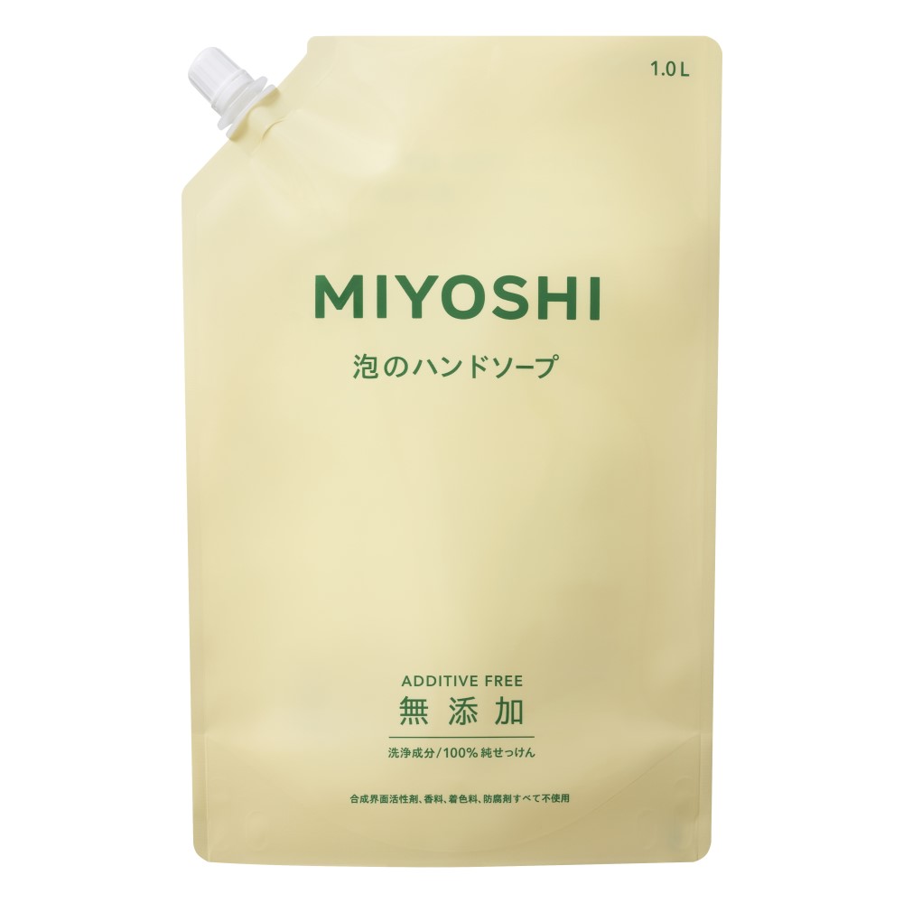 ミヨシ石鹸無添加 泡のハンドソープ つめかえ用 1000ml